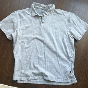 Quiksilver Light Gray Polo Shirt boys XL